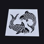 9741 - Stencil / sablon, plastic, pestisorul de aur