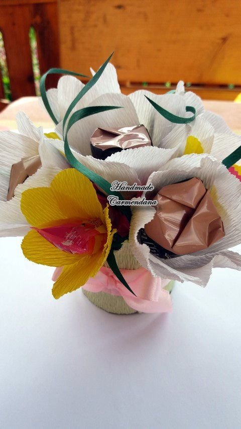 Flori cu ciocolata