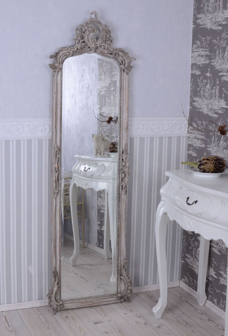 OGLINDA JUGENDSTILL DIN CRISTAL CU O RAMA GRI