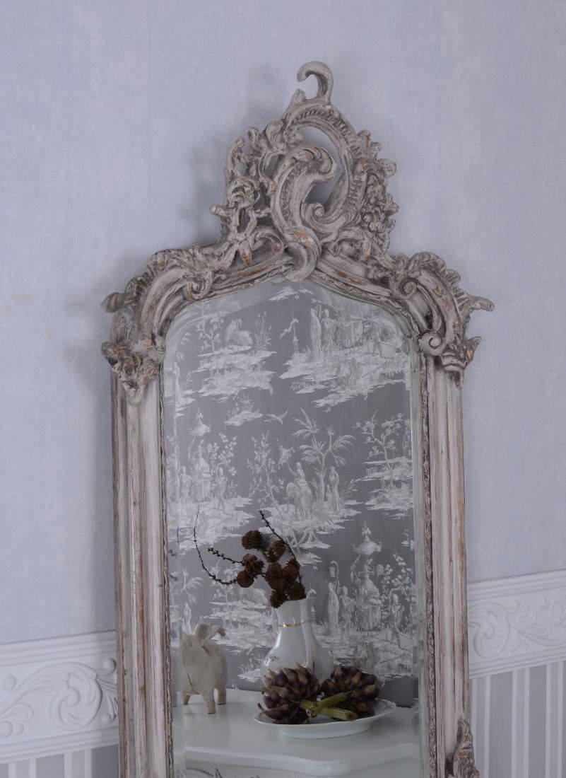 OGLINDA JUGENDSTILL DIN CRISTAL CU O RAMA GRI