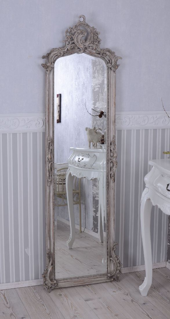 OGLINDA JUGENDSTILL DIN CRISTAL CU O RAMA GRI