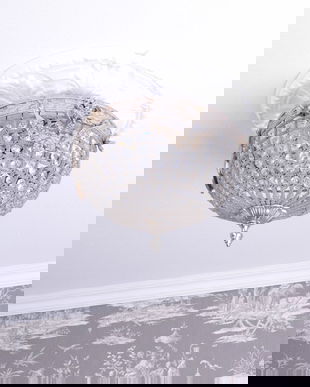 PLAFONIERA DIN ALAMA MASIVA CU CRISTALE