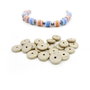 Rondele ceramica greceasca, Mikonos, nisipiu 8,5x2mm GSLAK 152