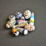 lot 10 Margele peruviene din ceramica 08