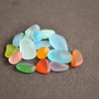 Sea glass lot 15 buc 6 - 13mm  ( lot 01 )