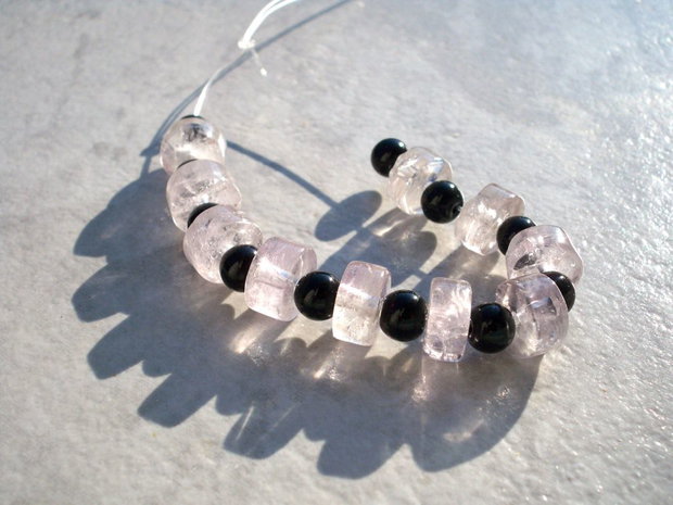 Rondele cuart cristal