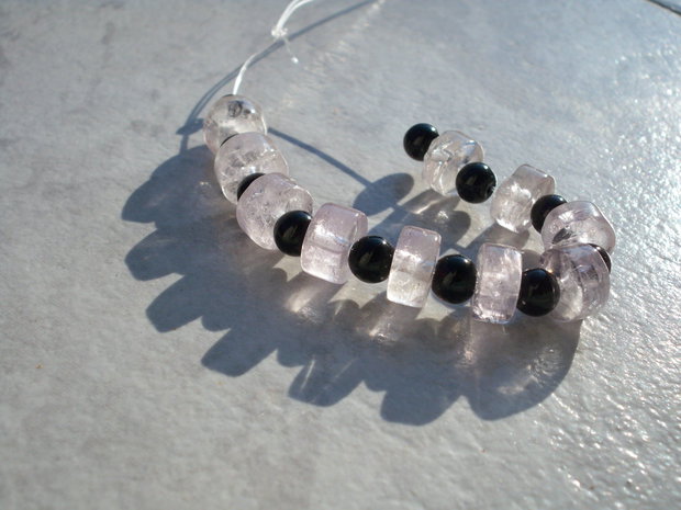Rondele cuart cristal