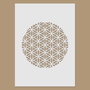 9749 - Stencil / sablon, plastic, floarea vietii