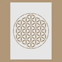 9750 - Stencil / sablon, plastic, floarea vietii