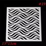 9754 - Stencil / sablon, plastic, valuri