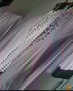 BLUZA ROSE PANZA TOPITA SI DANTELA CHANTILY