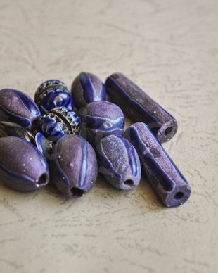 lot 10 Margele peruviene din ceramica 030