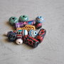 lot 10 Margele peruviene din ceramica 017