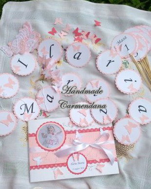 Set papetarie botez tematic fluturasi