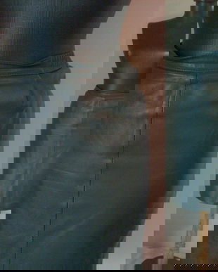 FUSTA GRI PIELE NATURALA