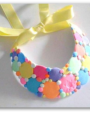Colier unicat ,, Pastel"