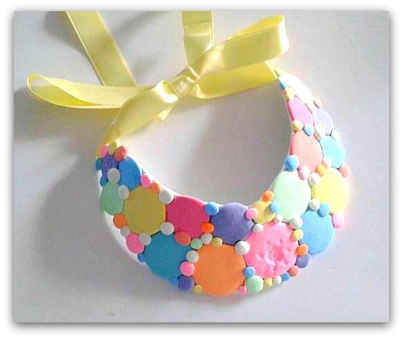 Colier unicat ,, Pastel"