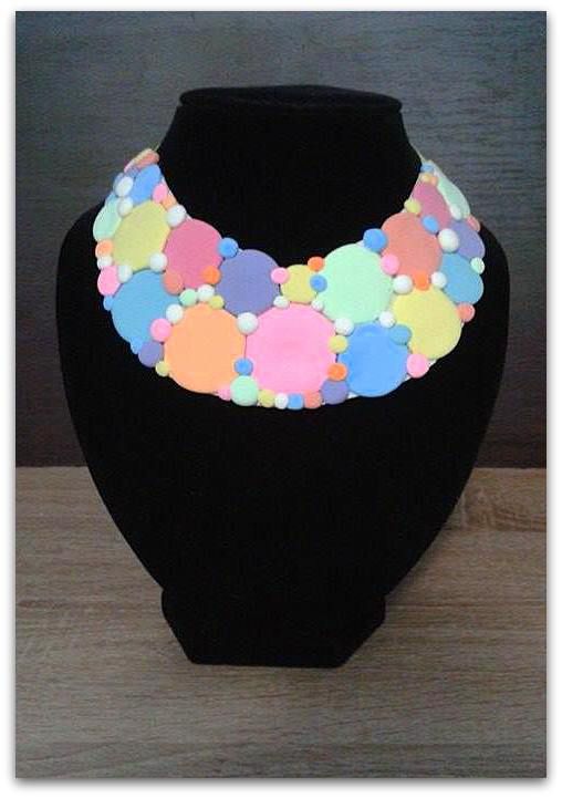 Colier unicat ,, Pastel"