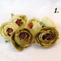 9770 - Flori decorative, boboci camelie, material textil aspect matasos, aprox.45mm