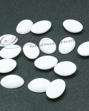Cabochon acril, Alice Blue, 18x13x5mm