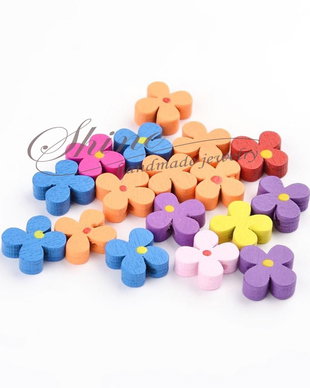 Margea floare din lemn, 13mm