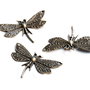 Pandantiv libelula metalica bronz