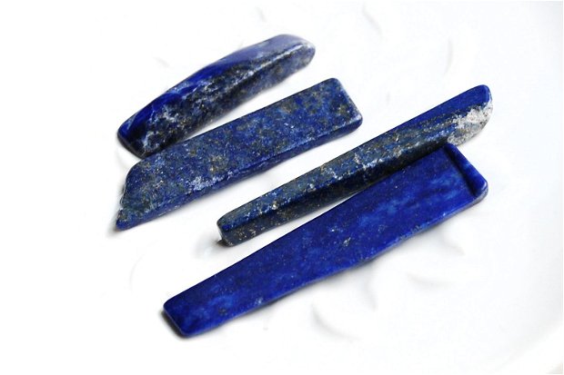 Set Lapis Lazuli natural, netratat