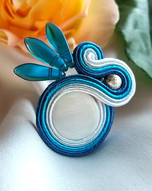Inel soutache sidef