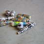 Lot Margele peruviene din ceramica 18