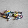 Lot Margele peruviene din ceramica 12