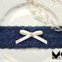 Jartiera mireasa bleumarin