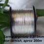 Sarma argintata 0.315mm, nontarnish (aprox 200m)