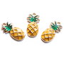Charm Ananas auriu emailat - Pineapple