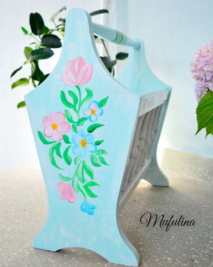 Suport reviste Shabby Chic