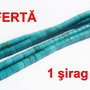 Turcoaz reconstituit - heishi aprox 3-3.5 x 4 mm - Sirag de lungime 39-40 cm