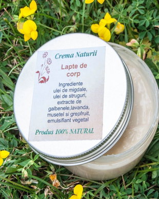 Lapte de corp cu migdale si lavanda