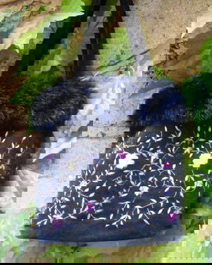 Rez Cristina poseta cu broderie