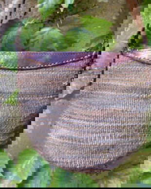 Gentuta impletitura sisal+piele