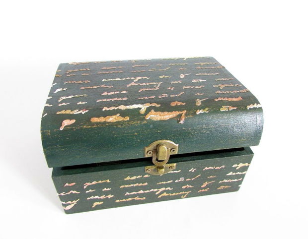 Cutie pentru ceasuri "Scris vintage"