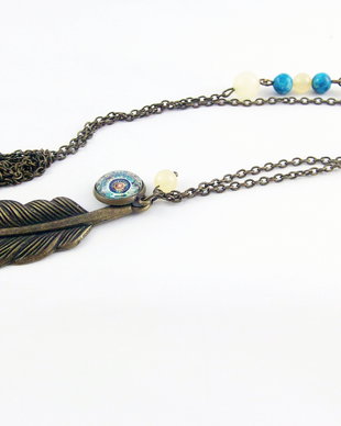 Colier Mandala Bleu