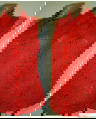 BLUZA ROSIE DIN DANTELA