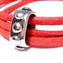 Slide Charm argintiu antichizat, 15x6 mm