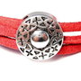 Slide Charm argintiu antichizat, 14 mm
