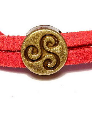 Slide Charm bronz, 9 mm