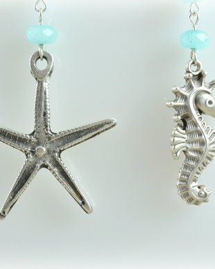 Cercei din zamac si angelit ''Under the sea''