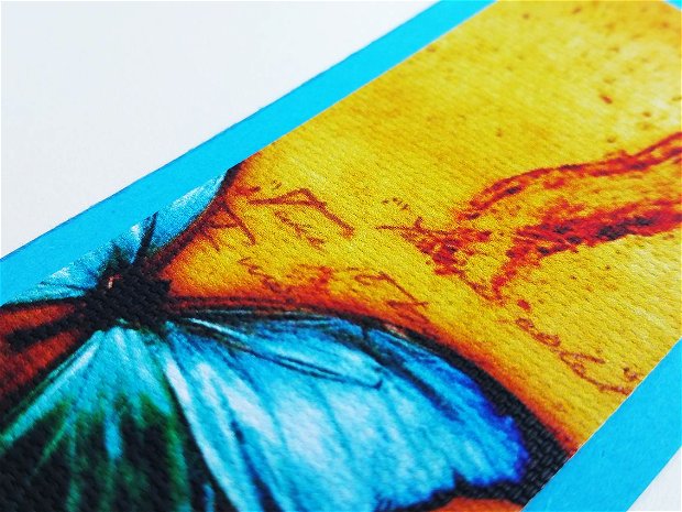 Semn de carte - Blue butterfly
