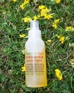Ulei bronzant de morvi spf 6 cu lavanda