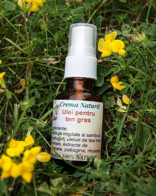 Ulei pentru ten gras cu lamaie si galbenele 30ml
