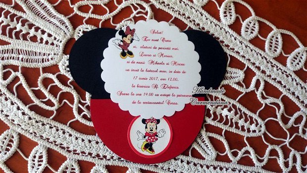 Invitatie Minnie Mouse