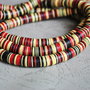 Sir 10 cm margele africane vulcanite, 8mm